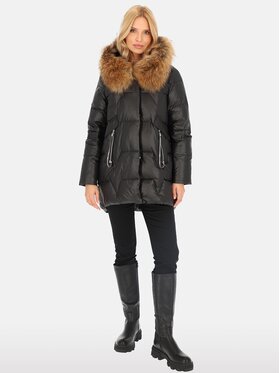 Perso Perso Dámská bunda BLH241006FR Černá Regular Fit