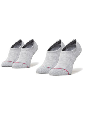 Tommy Hilfiger Tommy Hilfiger 2 unisex zemo zeķu pāru komplekts 100001095 Pelēks