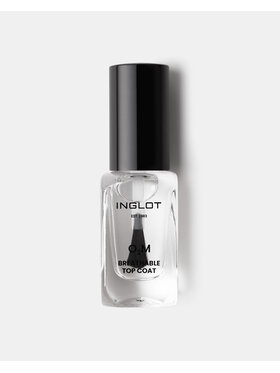 INGLOT INGLOT O2M „Oddychający” utrwalający Lakier do paznokci Bezbarwny
