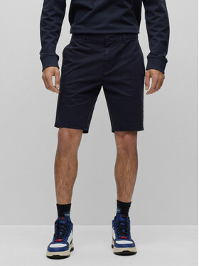 HUGO Hugo Szorty materiałowe 50471182 Granatowy Slim Fit
