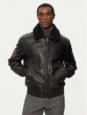 Milestone Milestone Lederjacke MS Tom 43104121070 Schwarz Regular Fit