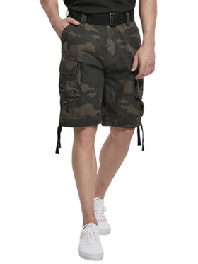Brandit Brandit Szorty materiałowe 2001.4.M Zielony Regular Fit