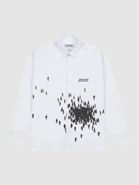 2005 2005 Košeľa Crowd Shirt (white) Biela Oversize