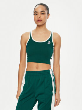 adidas adidas Top adicolor 3-Stripes JD4614 Verde Slim Fit