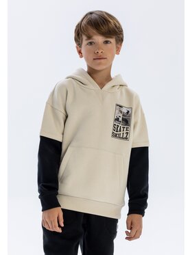 MINOTI MINOTI Bluza 19fleece61 Szary Regular Fit