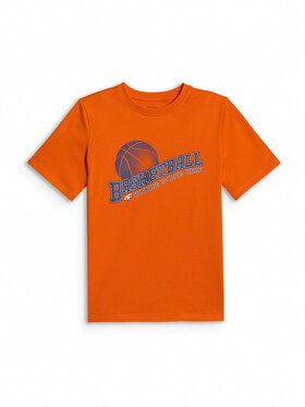 4F 4F T-Shirt T-SHIRT GALLERY Pomarańczowy Regular Fit