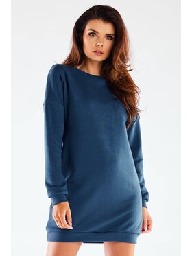 Infinite You Infinite You Úpletové šaty M271 Modrá Basic Fit