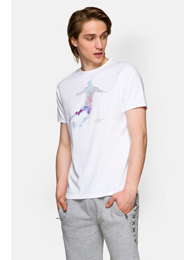 Lancerto Lancerto T-Shirt Lennox TS073221000041 Biały Regular Fit