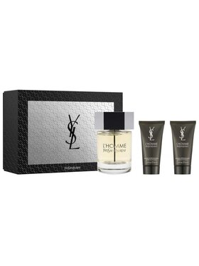 Saint Laurent Saint Laurent Yves Saint Laurent L'Homme 100ml woda toaletowa + 2x50ml balsam po goleniu Zestaw zapachowy