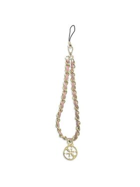 Guess Guess Zawieszka Chain Metal 4G Charm Różowy