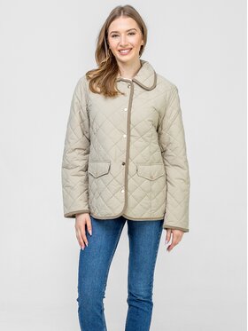 Perso Perso Kurtka przejściowa BLE260882F Beżowy Regular Fit