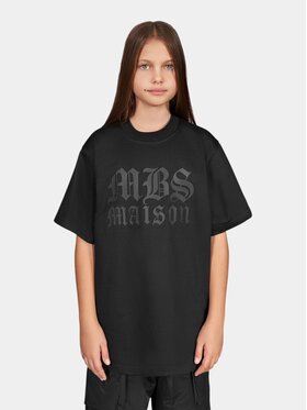 MADE BY SOCIETY MADE BY SOCIETY T-Shirt Fraktur Black - T37871 Czarny Basic Fit