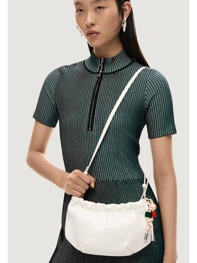 Desigual Desigual Τσάντα MONE_HALF LOGO WAVE Μπεζ