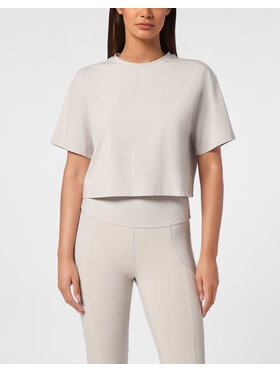 Plein Sport Plein Sport T-Shirt 10175 Szary Regular Fit
