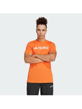 adidas adidas Koszulka techniczna 139907 Pomarańczowy Regular Fit