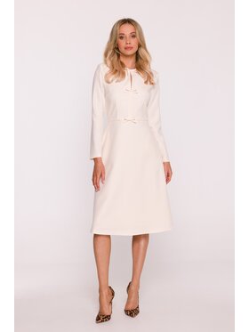 Stylove Stylove Sukienka wieczorowa S414 Beżowy A-Line Fit