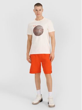 4F 4F T-Shirt 4FRSS25TTSHM3093-11S Biały Regular Fit