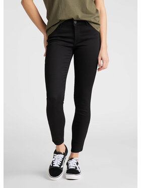 Lee Lee Jeansy SCARLETT CROPPED Czarny Skinny Fit