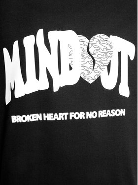 Mindout T-shirt Broken Heart Crna Boxy Fit