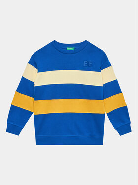 United Colors Of Benetton United Colors Of Benetton Pulóver 3J68C10DL Kék Regular Fit