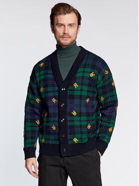 Tommy Hilfiger Tommy Hilfiger Кардиган Monogram MW0MW29037 Cиній Regular Fit