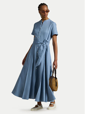 Polo Ralph Lauren Polo Ralph Lauren Hemdkleid 211972054001 Himmelblau Regular Fit
