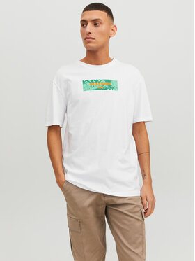 Jack&Jones Jack&Jones Тишърт Energy 12235313 Бял Relaxed Fit