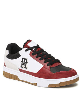 Tommy Hilfiger Tommy Hilfiger Laisvalaikio batai Th Basket Street Mix FM0FM04695 Balta