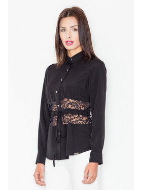 FIGL FIGL Halenka M473 Černá Regular Fit