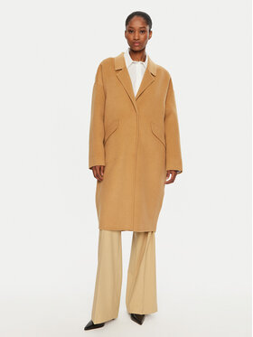 United Colors Of Benetton United Colors Of Benetton Wollmantel 28F7DN06B Beige Regular Fit