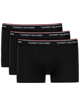Tommy Hilfiger Tommy Hilfiger Комплект 3 чифта боксерки 3P Trunk 1U87903842 Черен