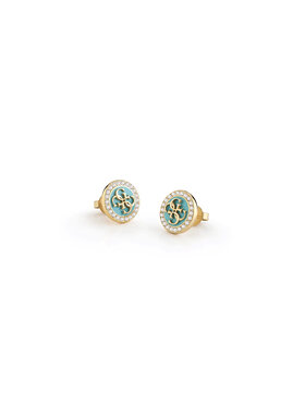 Guess Guess Náušnice JUBE03123JWYGAQT/U Zlatá