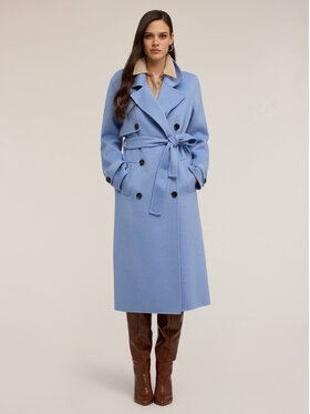Motivi Motivi Cappotto 0082Q100623N004 Turchese Regular Fit