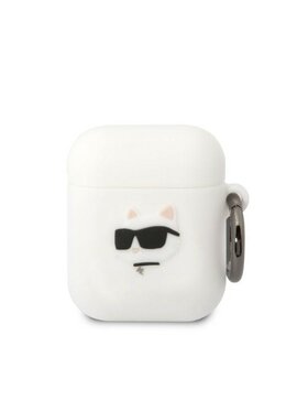 KARL LAGERFELD KARL LAGERFELD Etui na słuchawki AirPods 1/2 Biały