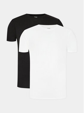 KARL LAGERFELD KARL LAGERFELD Komplet 2 t-shirtów 240M2100 Czarny Regular Fit