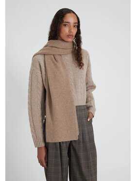 Style Republic Style Republic Szalik Kaszmir Beżowy ciemny