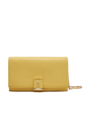 Tommy Hilfiger Tommy Hilfiger Дамска чанта Th Her Flap W/Chain AW0AW17403 Жълт