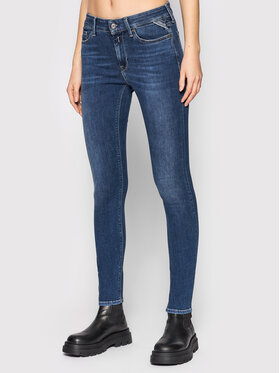 Replay Replay Jeansy WHW689.000.523 Granatowy Skinny Fit