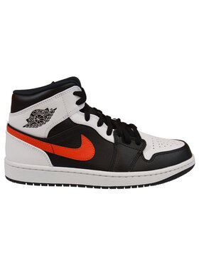 Nike Nike Sneakersy 1 Mid Metalic Obsydian Biały