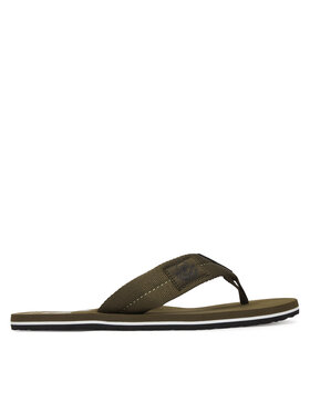 Tommy Hilfiger Tommy Hilfiger Šlepetės per pirštą Patch Hilfiger Beach Sandal FM0FM05804 Žalia