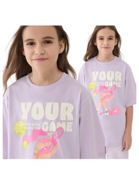 4F 4F T-Shirt 4FJASAW24TTSHF2592-52S Różowy Oversize