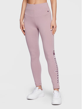 Champion Champion Legingi Tonal Script Logo 115490 Rozā Skinny Fit