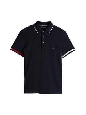 Tommy Hilfiger Tommy Hilfiger T-Shirt q-dav-58033 Niebieski Regular Fit