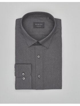 Borgio Borgio Koszula flero_00619 Szary Classic Fit