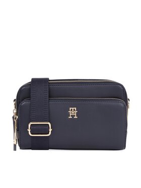 Tommy Hilfiger Tommy Hilfiger Ročna torba Iconic Tommy Camera Bag Solid AW0AW15207 Mornarsko modra