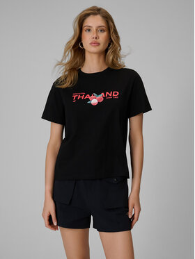 4F 4F T-Shirt T-SHIRT GALLERY Czarny Loose Fit