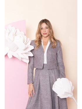 Stylove Stylove Giacca da abito S429 Grigio Cropped Fit
