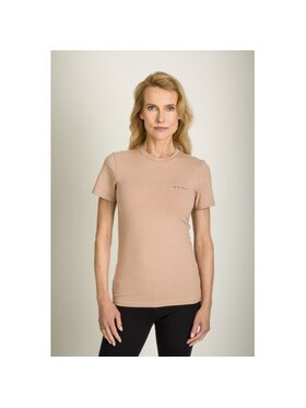 MALKIA MALKIA T-Shirt ANA Beżowy Regular Fit