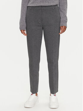 Marella Marella Текстилни панталони Gemma 2423786054 Сив Slim Fit