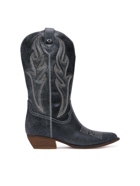 Guess Guess Western csizmák FLTLGE LEA11 Fekete